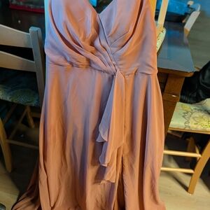 Azazie Coral Maxi Dress